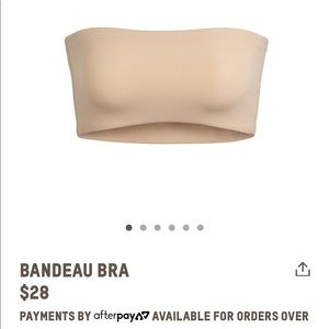 Skims clay bandeau bra